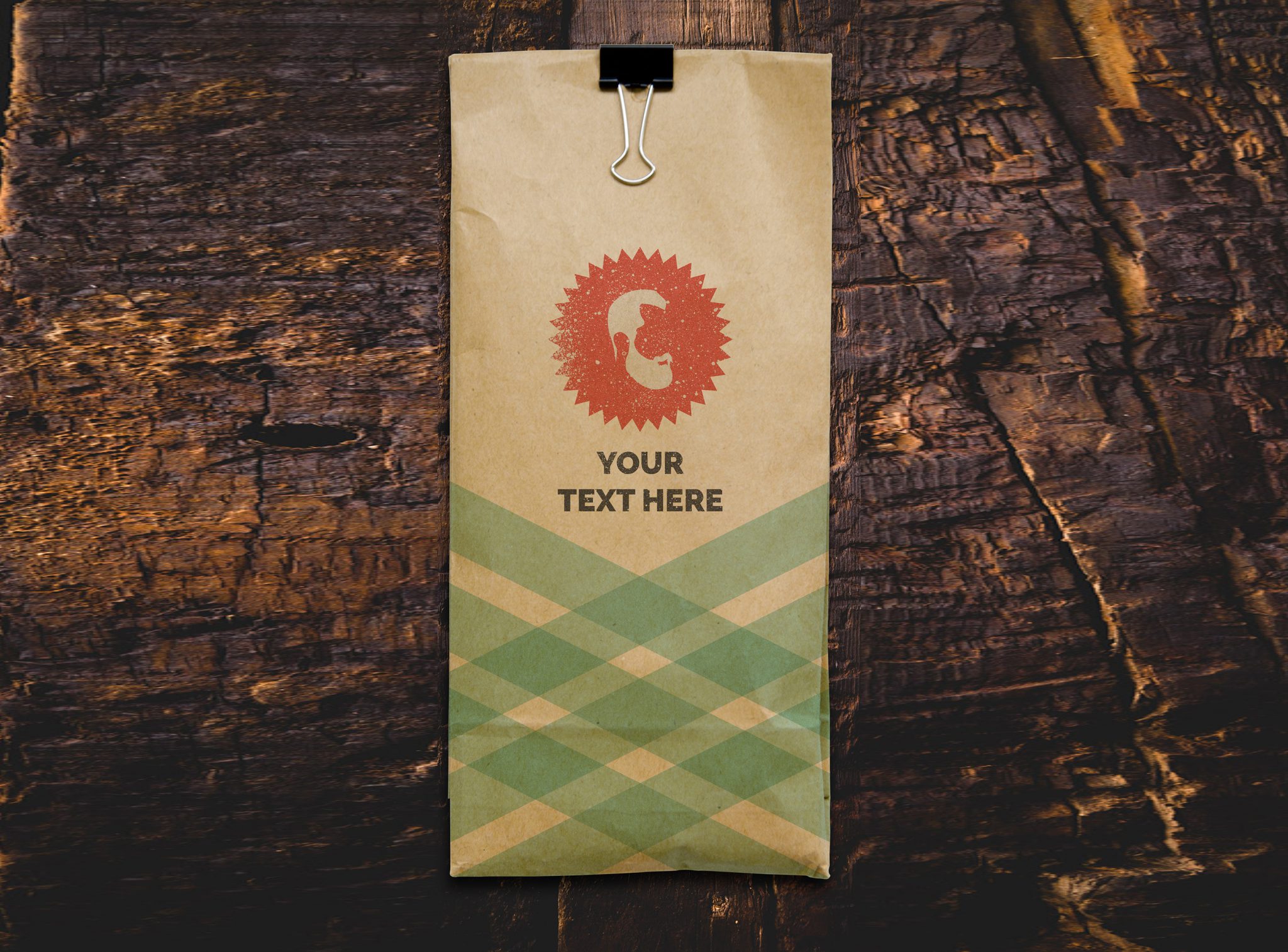 Brown Bag Free PSD Mockup