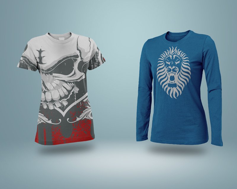 Download Male Female Realistic T-Shirt PSD Mockup - PlanetMockup